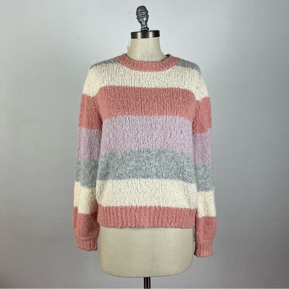 Aritzia Sunday Best Color Block Stripe Sweater - Picture 1 of 8